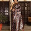 Trendy Wine Banasari Silk Weaving Saree – 61342-3005 Trendy Wine Banasari Silk Weaving Saree – 61342-3005