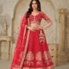 Timeless Red Silk Classic Lehenga Choli – 61376-2102Red