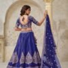 Vibrant Purple Silk Classic Lehenga Choli – 61376-2144Purple