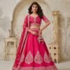 Sophisticated Pink Silk Classic Lehenga Choli – 61376-2144Rani