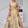 Ravishing Cream Banarsi Silk Classic Lehenga Choli – 61376-2150Cream