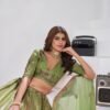 Dynamic Green Banarsi Silk Classic Lehenga Choli – 61376-2151Mehendi