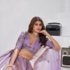 Dynamic Purple Banarsi Silk Classic Lehenga Choli – 61376-2151Purple