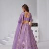 Dynamic Purple Banarsi Silk Classic Lehenga Choli – 61376-2151Purple