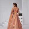 Trendy Brown Banarsi Silk Classic Lehenga Choli – 61376-2151Rust