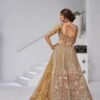 Fabulous Green Organza Tissue Classic Lehenga Choli – 61376-2156Mehendi
