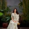 Exquisite Off White Kanjivaram Silk Weaving Saree – 61398-7404-OWT