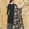 Radiant Black Silk Palazzo Salwar Kameez – 57268-218-A