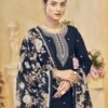 Fierce Navy Blue Silk Palazzo Salwar Kameez – 57268-218-C Fierce Navy Blue Silk Palazzo Salwar Kameez – 57268-218-C