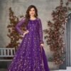Dreamy Violet Net Anarkali Salwar Kameez – 57746-372
