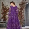 Dreamy Violet Net Anarkali Salwar Kameez – 57746-372