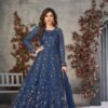 Elegant Royal Blue Net Anarkali Salwar Kameez – 57746-373