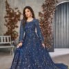 Elegant Royal Blue Net Anarkali Salwar Kameez – 57746-373