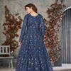 Elegant Royal Blue Net Anarkali Salwar Kameez – 57746-373