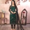 Fabulous Teal Green Net Straight Salwar Kameez – 59048-81