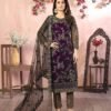 Flawless Purple Net Straight Salwar Kameez – 59048-82