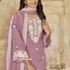 Luxe Lilac Chanderi Traditional Salwar Kameez – 59073-224-A