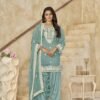 Classy Teal Blue Chanderi Traditional Salwar Kameez – 59073-224-C Classy Teal Blue Chanderi Traditional Salwar Kameez – 59073-224-C
