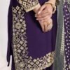 Refined Violet Roman Silk Patiala Salwar Kameez – 60251-231-B Refined Violet Roman Silk Patiala Salwar Kameez – 60251-231-B
