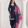 Confident Navy Blue Roman Silk Patiala Salwar Kameez – 60251-231-C Confident Navy Blue Roman Silk Patiala Salwar Kameez – 60251-231-C