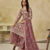 Dynamic Mauve Net Palazzo Salwar Kameez – 61087-235-A