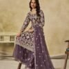 Fierce Purple Net Palazzo Salwar Kameez – 61087-235-C