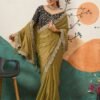 Gorgeous Olive Green Banglori Silk Traditional Saree – 61402-14003 Gorgeous Olive Green Banglori Silk Traditional Saree – 61402-14003