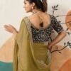 Gorgeous Olive Green Banglori Silk Traditional Saree – 61402-14003 Gorgeous Olive Green Banglori Silk Traditional Saree – 61402-14003