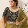 Gorgeous Olive Green Banglori Silk Traditional Saree – 61402-14003 Gorgeous Olive Green Banglori Silk Traditional Saree – 61402-14003