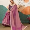 Playful Purple Banglori Silk Traditional Saree – 61402-14006