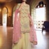 Dynamic Beige Organza Palazzo Salwar Kameez – AD-BV1-5201 Dynamic Beige Organza Palazzo Salwar Kameez – AD-BV1-5201