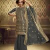 Alluring Grey Soft Net Palazzo Salwar Kameez – AD-NS2-4905