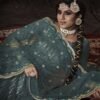 Enchanting Turquoise Blue Soft Net Palazzo Salwar Kameez – AD-NS4-14005