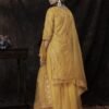 Gleaming Mustard Soft Net Palazzo Salwar Kameez – AD-NS4-14007