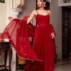 Exquisite Red Georgette Palazzo Salwar Kameez – 62440-5889