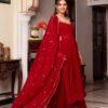 Exquisite Red Georgette Palazzo Salwar Kameez – 62440-5889