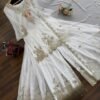 Ravishing White Georgette Sharara Salwar Kameez – 62516-1542-A