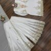 Ravishing White Georgette Sharara Salwar Kameez – 62516-1542-A