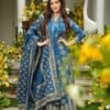 Trendy Blue Muslin Straight Salwar Kameez – 62519-14003
