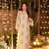 Dazzling Cream Muslin Straight Salwar Kameez – 62519-14007