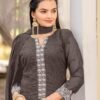 Chic Grey Georgette Straight Salwar Kameez – 62525-724