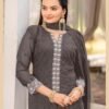 Chic Grey Georgette Straight Salwar Kameez – 62525-724