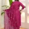 Refined Pink Rayon Straight Salwar Kameez – 62553-121 Refined Pink Rayon Straight Salwar Kameez – 62553-121