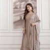 Magnetic Grey Vichitra Silk Straight Salwar Kameez – 62558-5130-A