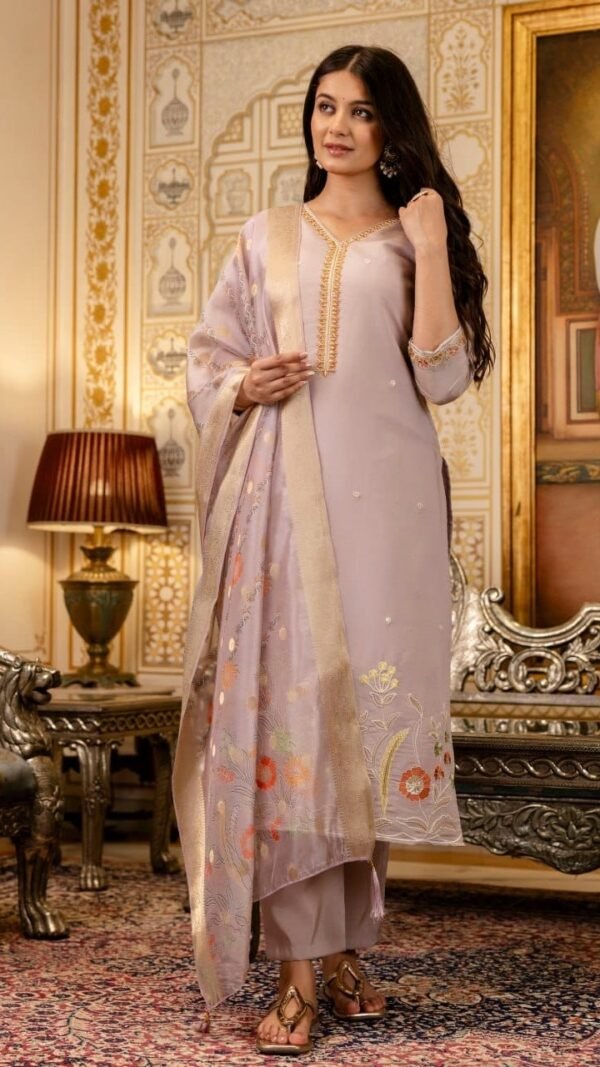 Elegant Green Viscose Shimmer Straight Salwar Kameez – 62564-29-A