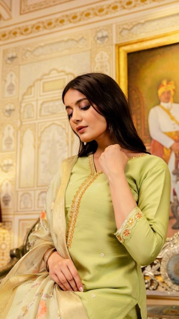 Stylish Mauve Viscose Shimmer Straight Salwar Kameez – 62564-29-B