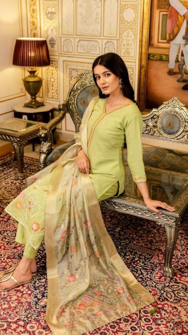 Stylish Mauve Viscose Shimmer Straight Salwar Kameez – 62564-29-B