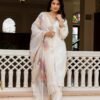 Fabulous Off White Viscose Chanderi Straight Salwar Kameez – 62565-30-A