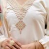 Fabulous Off White Viscose Chanderi Straight Salwar Kameez – 62565-30-A