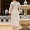 Fabulous Off White Viscose Chanderi Straight Salwar Kameez – 62565-30-A